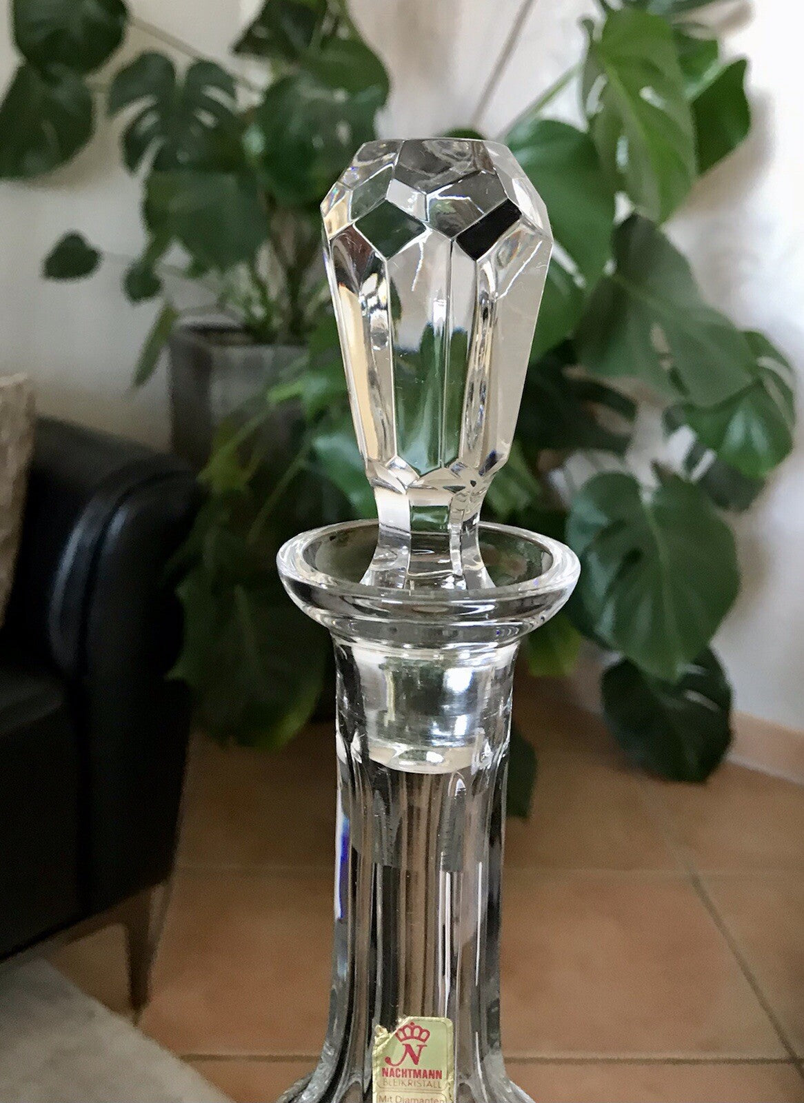 Vintage Nachtmann Antika Kristallglas Bleikristall Karaffe Dekanter EDEL