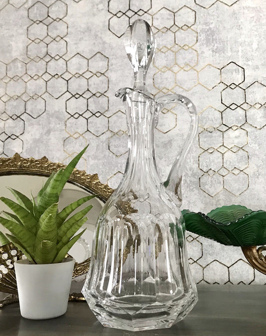 Vintage Nachtmann Antika Schliff Dekanter Karaffe Kristallglas Bleikristall