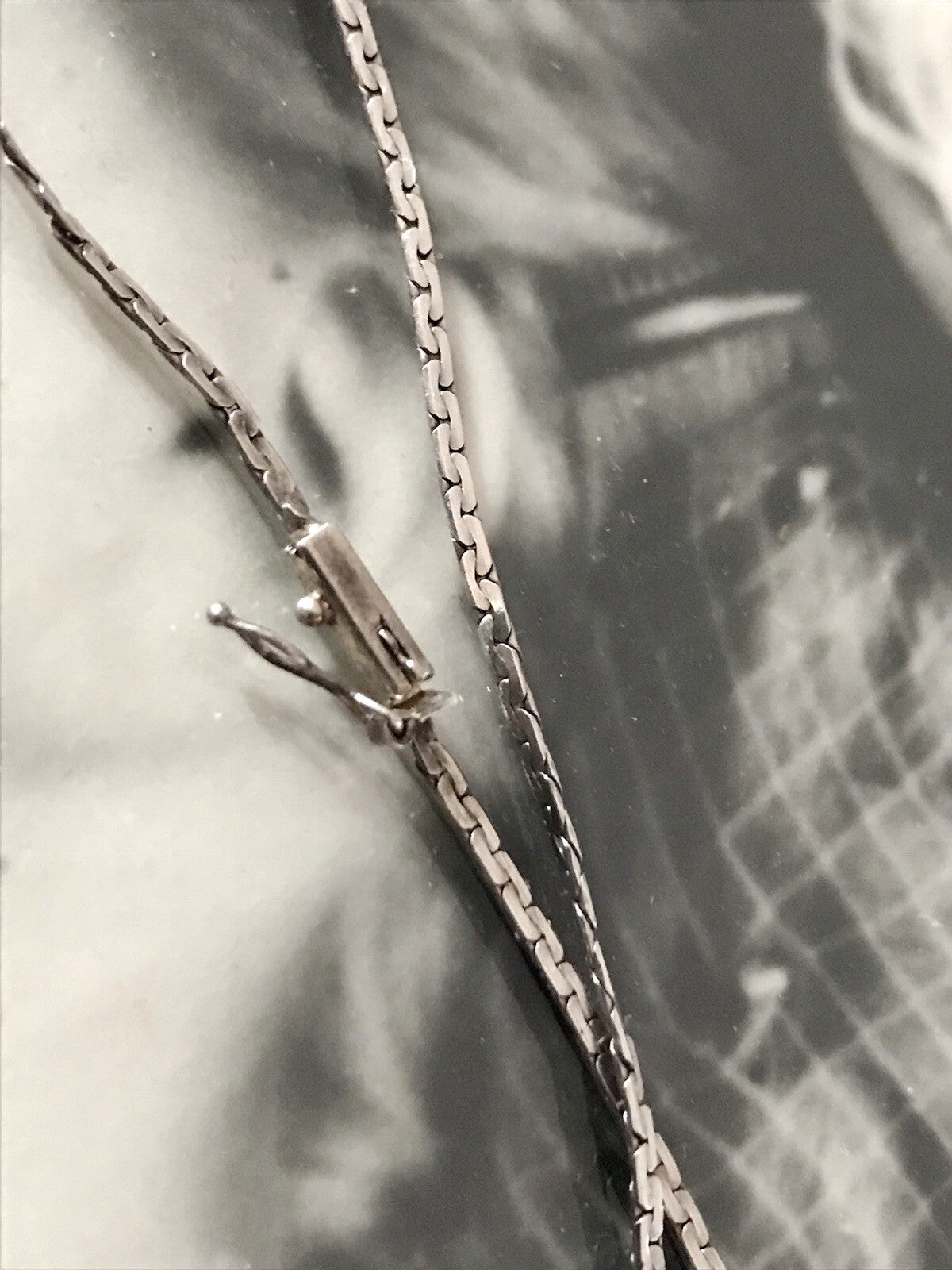 Antik Edel Jugendstil 925 Silber Collier Halskette Saphire? SCHÖN