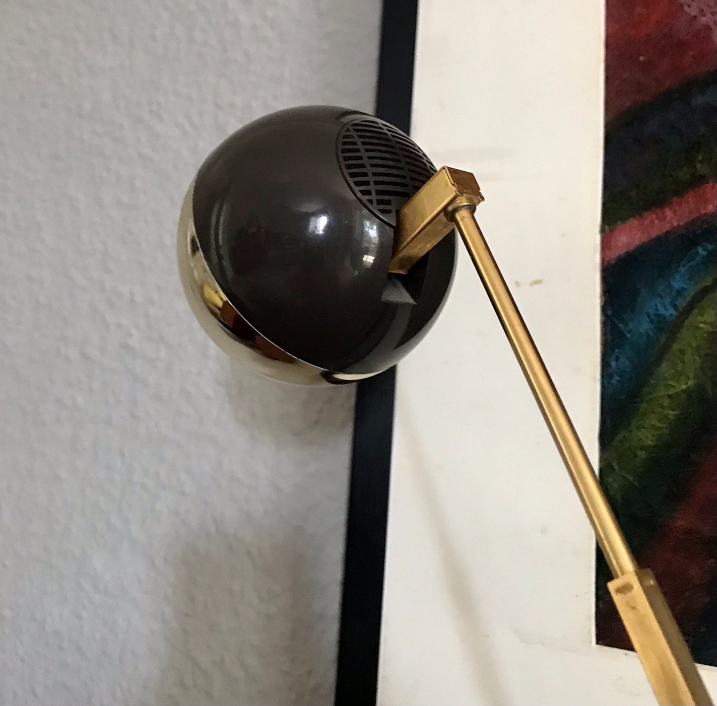 Vintage Space Age 60er 70er Tischleuchte Lampe Leuchte Eyeball veaun gold
