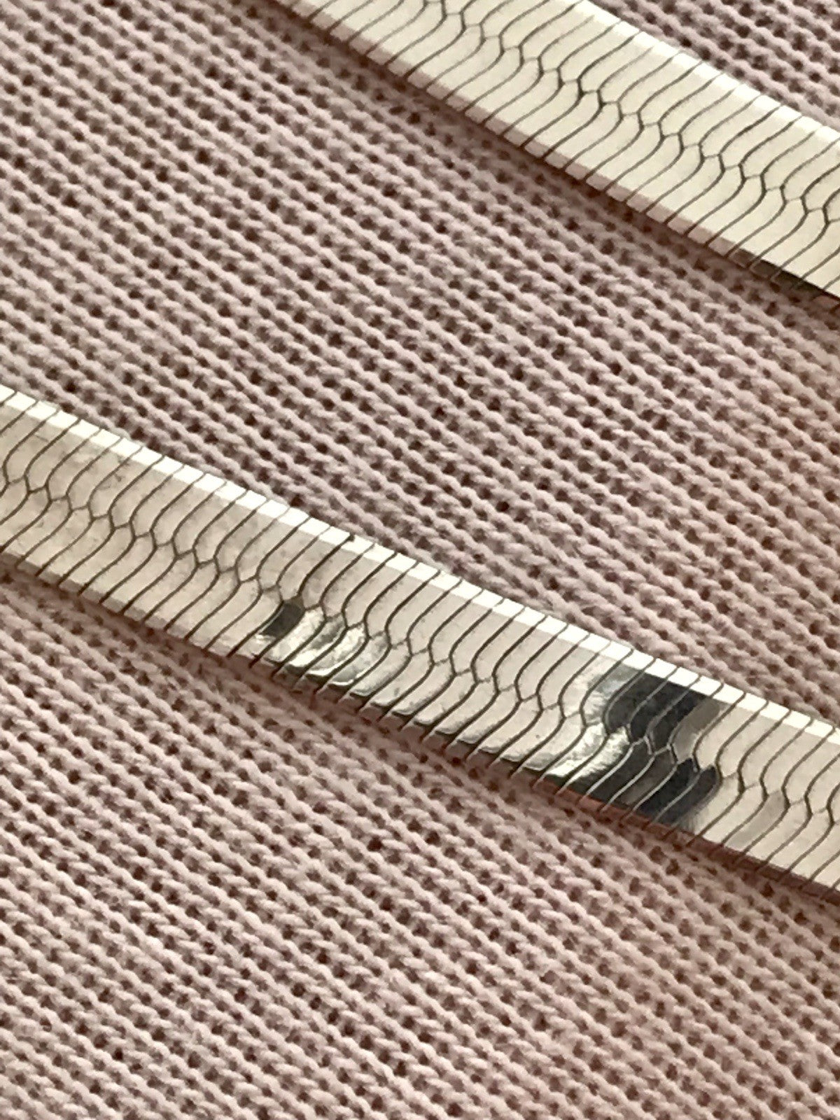 Vintage Modern 925 Silber Schmuck Set Collier Halskette & Armband Zeitlos