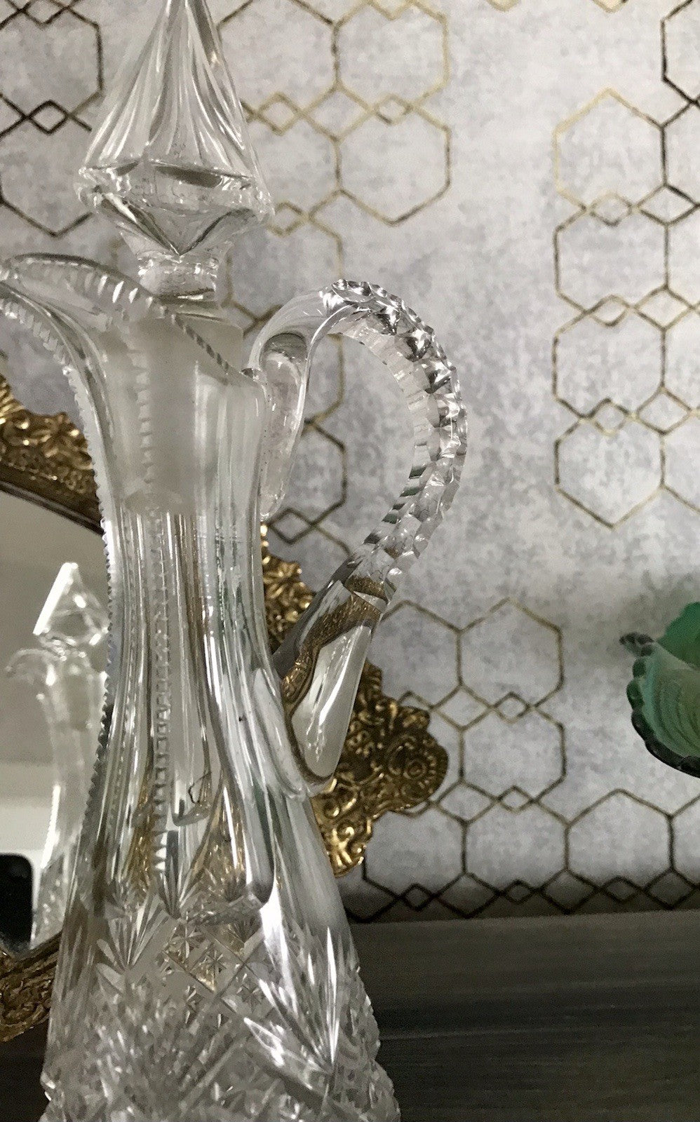 Antik Baccarat? Glaskaraffe Karaffe Kristallglas wundervoll Bleikristall Edel