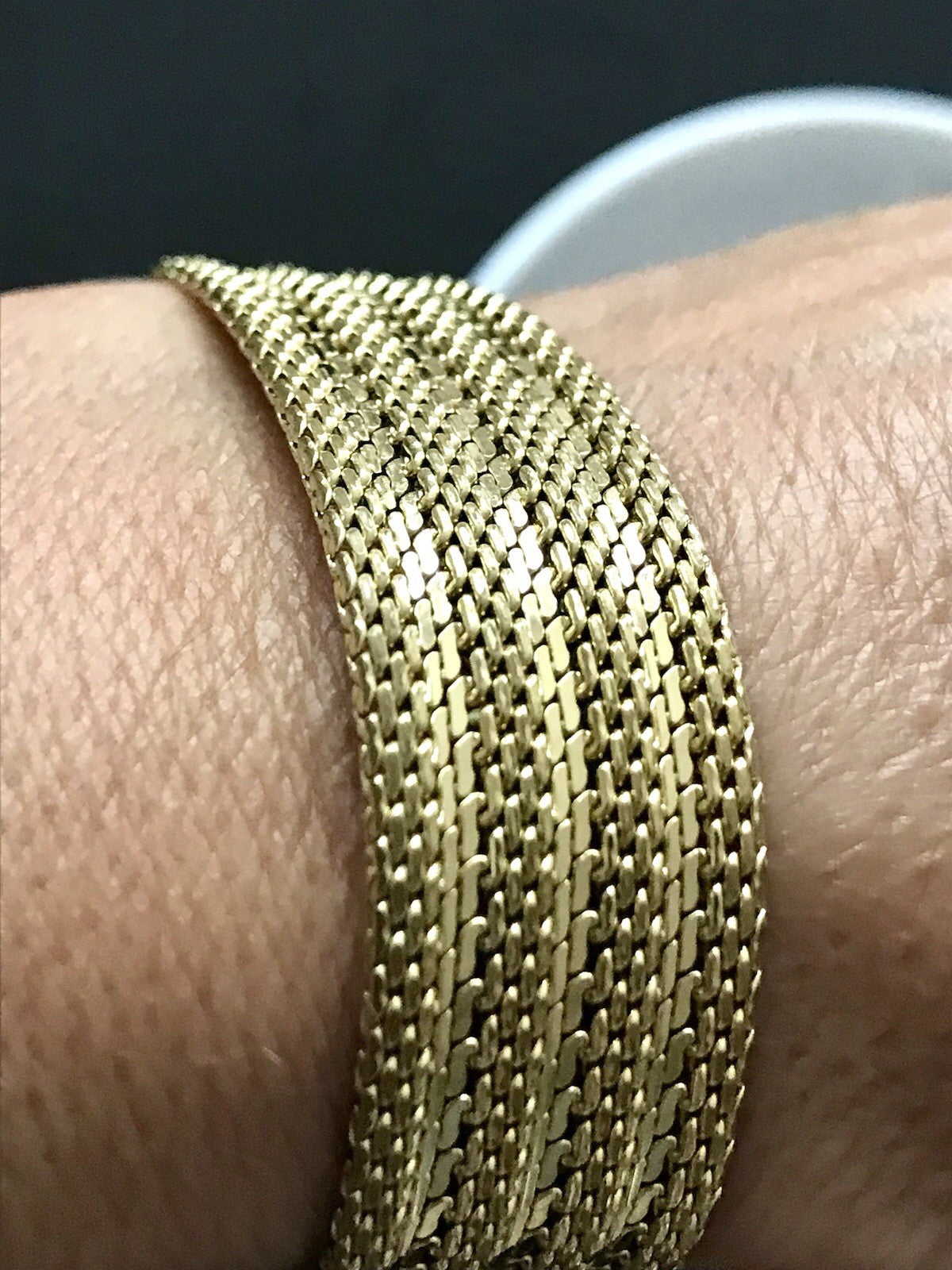 Vintage Teppicharmband Armband vergoldet Amerik. Doublè