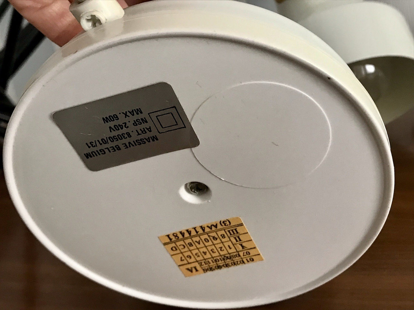 Vintage 70er 80er 2x Gelenkarm Tischleuchte Lampe Leuchte belgisch weiß