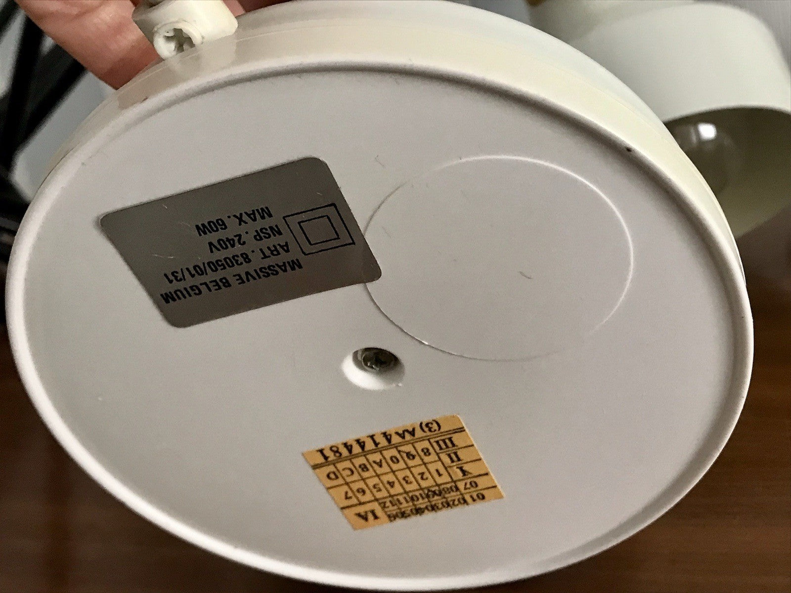 Vintage 70er 80er 2x Gelenkarm Tischleuchte Lampe Leuchte belgisch weiß