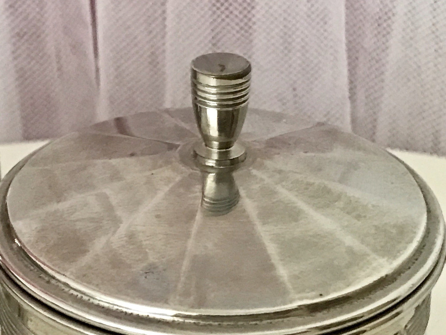 Antik Jugendstil Art Déco Kaffee Kernstück Zuckerdose Rahmgießer verchromt? 2tlg