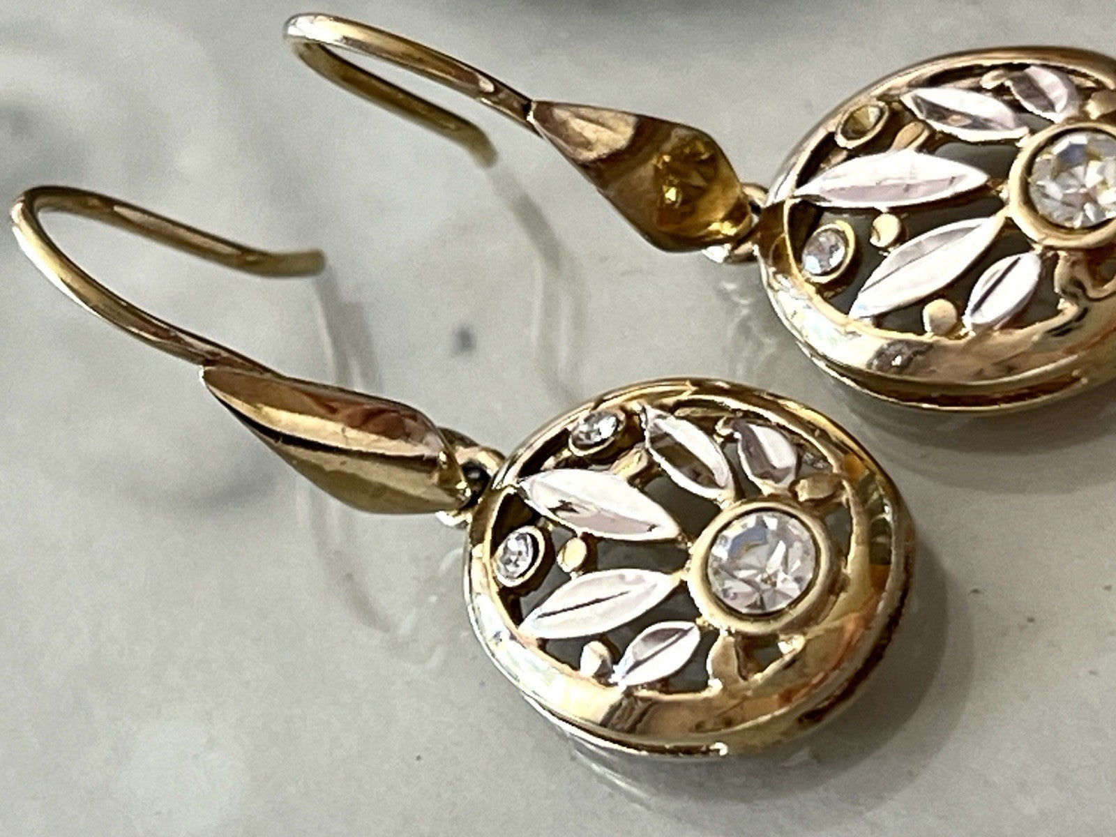 Ohrringe Ohrstecker DAMEN 925 Silber vergoldet gold Vintage Stil Edelsteine