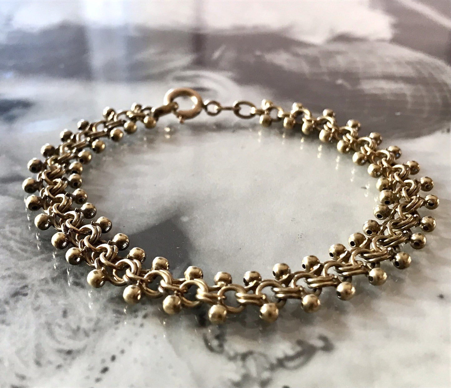 Vintage Armband vergoldet Amerik. Doublè  SCHÖN! FBM