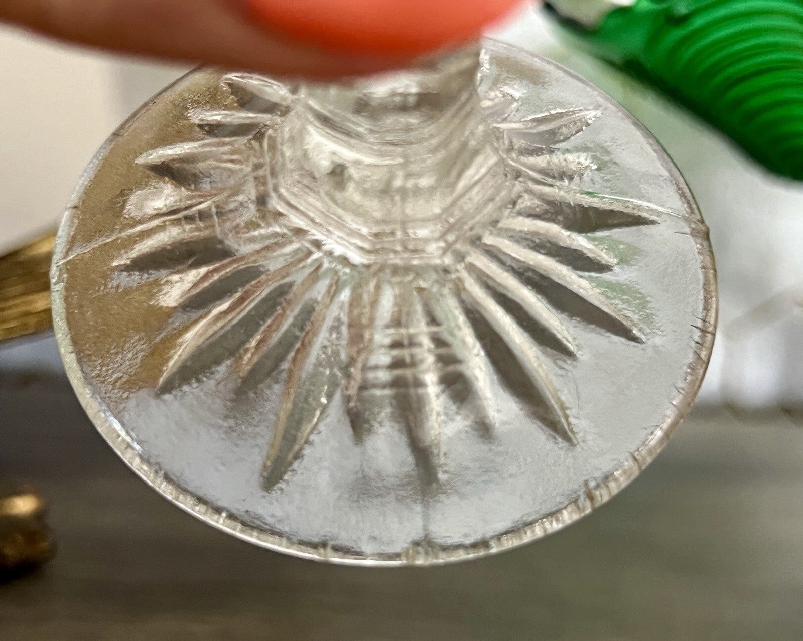 Antik Jugendstil Art Déco Pressglas Glas Fußschale Schale Zuckerschale