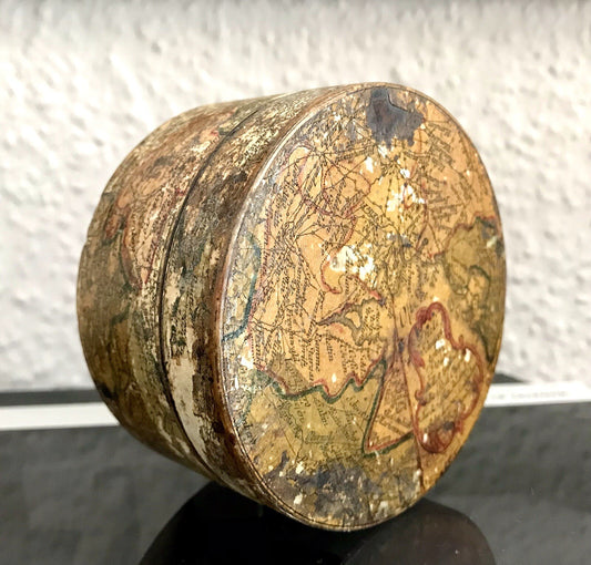 Antik Dose RAR Tabakdose Tabatiere Kartographie Teutschland Karte vor 1815!!