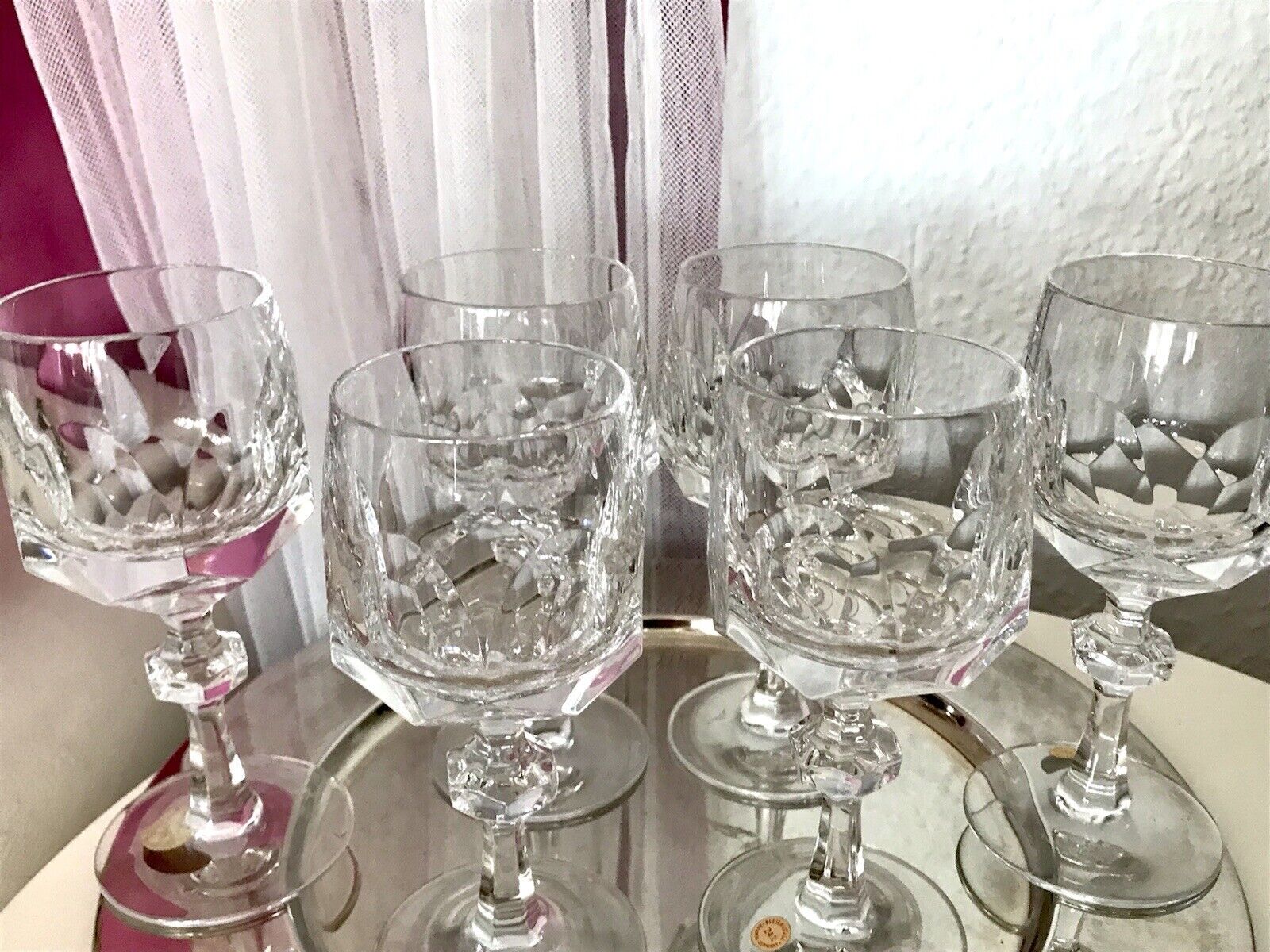 Vintage SEHR EDEL 6 Weingläser Gläser  Kristallglas Nachtmann Alexandra