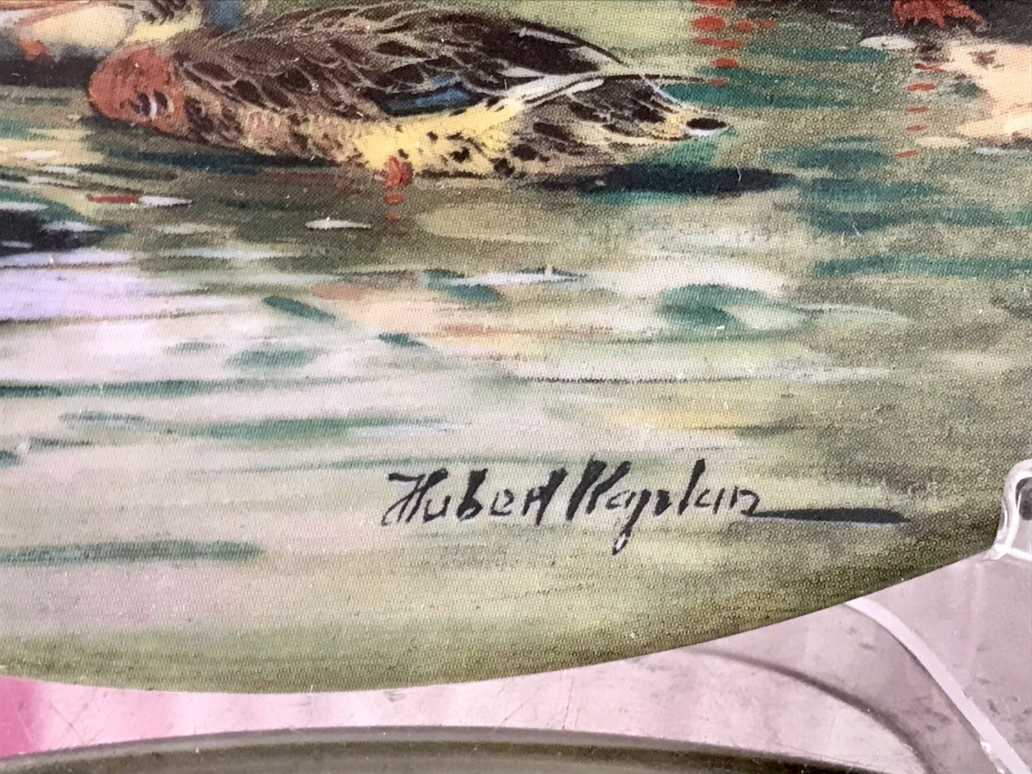 Porzellan Wandteller Zierschale Teller Seltmann Tiere unseres Dorfes 1989 Enten