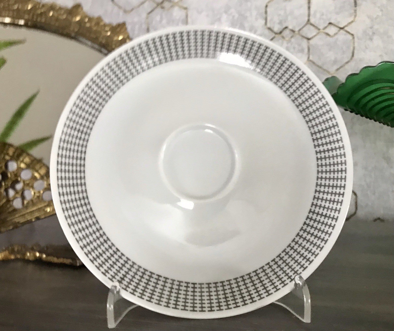 Eva Zeisel Design 1 von 5 Porzellan Untersetzer ~1960 Thomas Porzellan Rosenthal