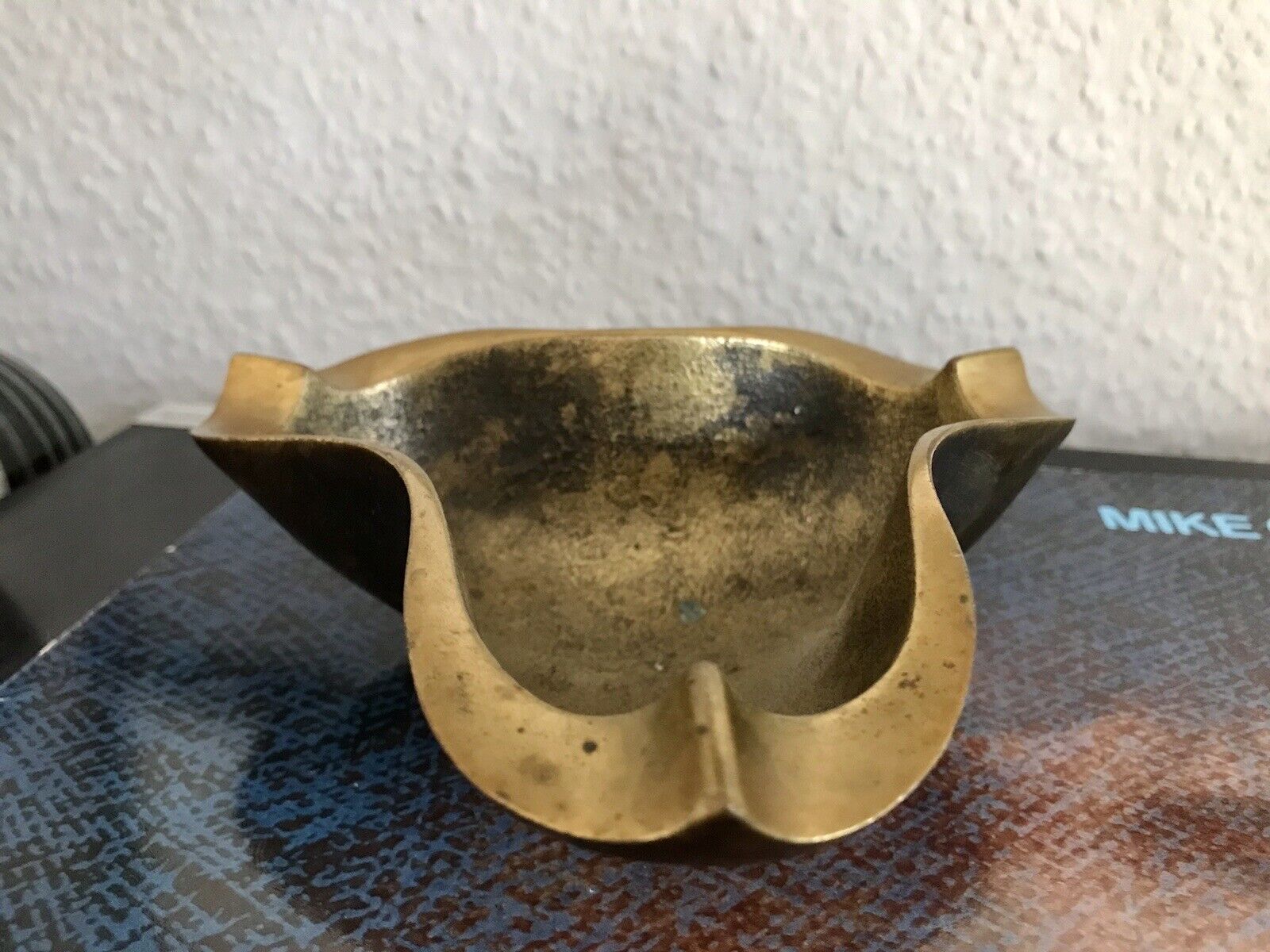 Heinz Goll Vintage Designer 60er Bronze skulpturaler Aschenbecher Ascher