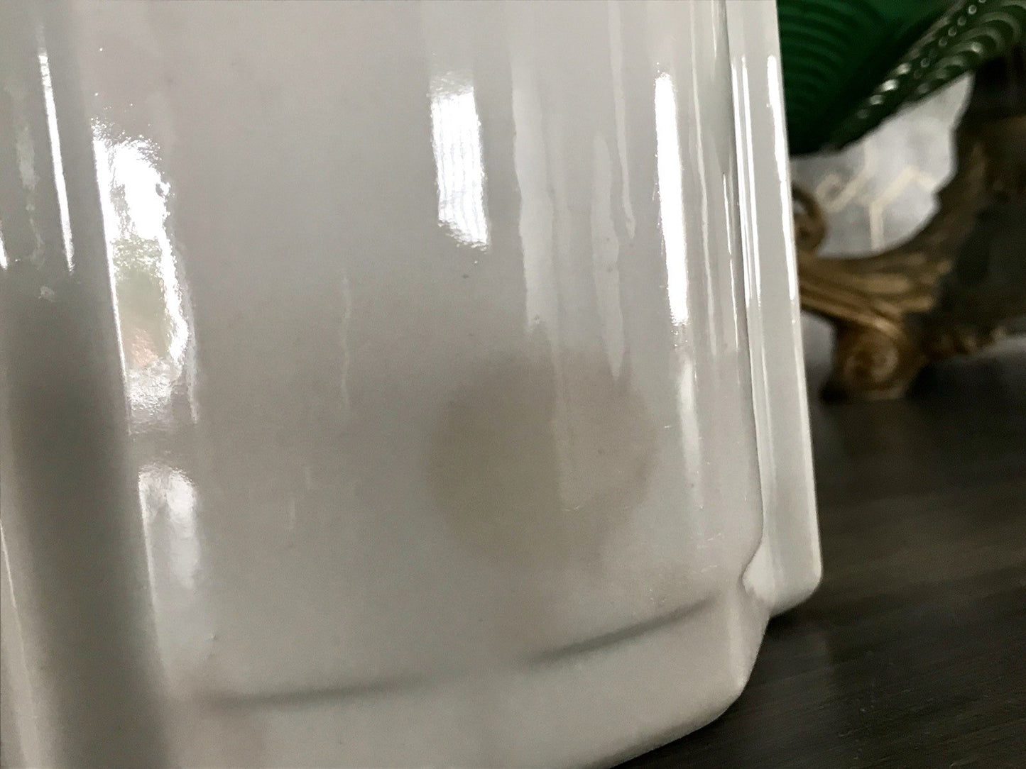 Antik Porzellan Dose Vorratsgefäß Vorratsdose Zucker Rosen Jugendstil Art Déco