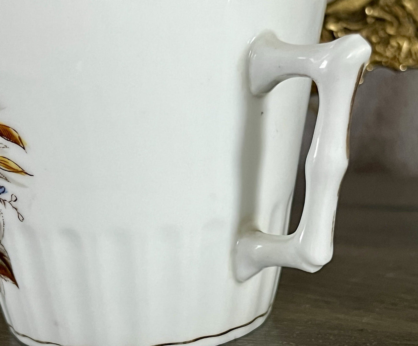 Antik Porzellan Andenken Becher Sammeltasse Tasse Gott segne dieses Bund