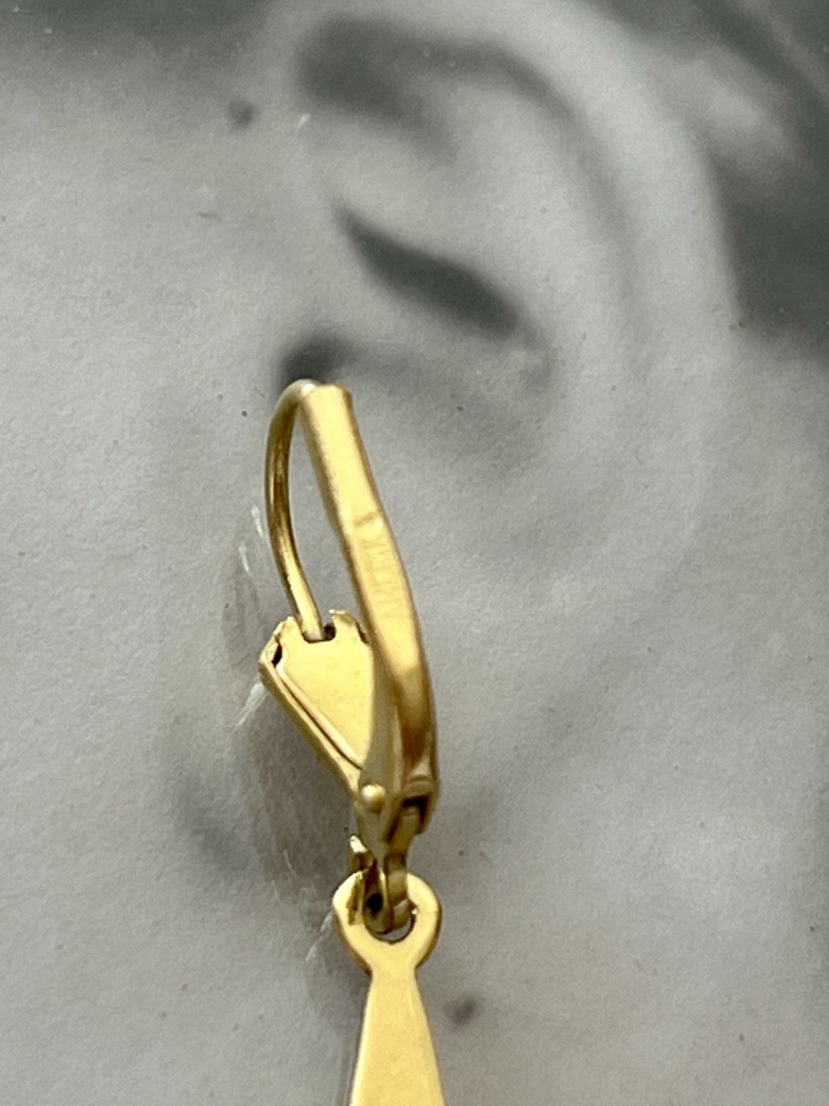 Vintage Ohrhänger Ohrringe vergoldet Amerik. Doublè Walzgold
