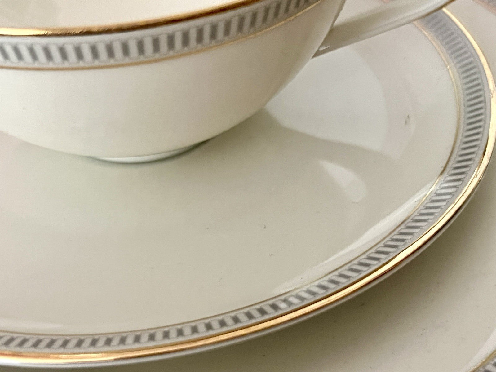 Vintage Hutschenreuther 60er Porzellan Kaffeeservice 12 Personen elfenbein