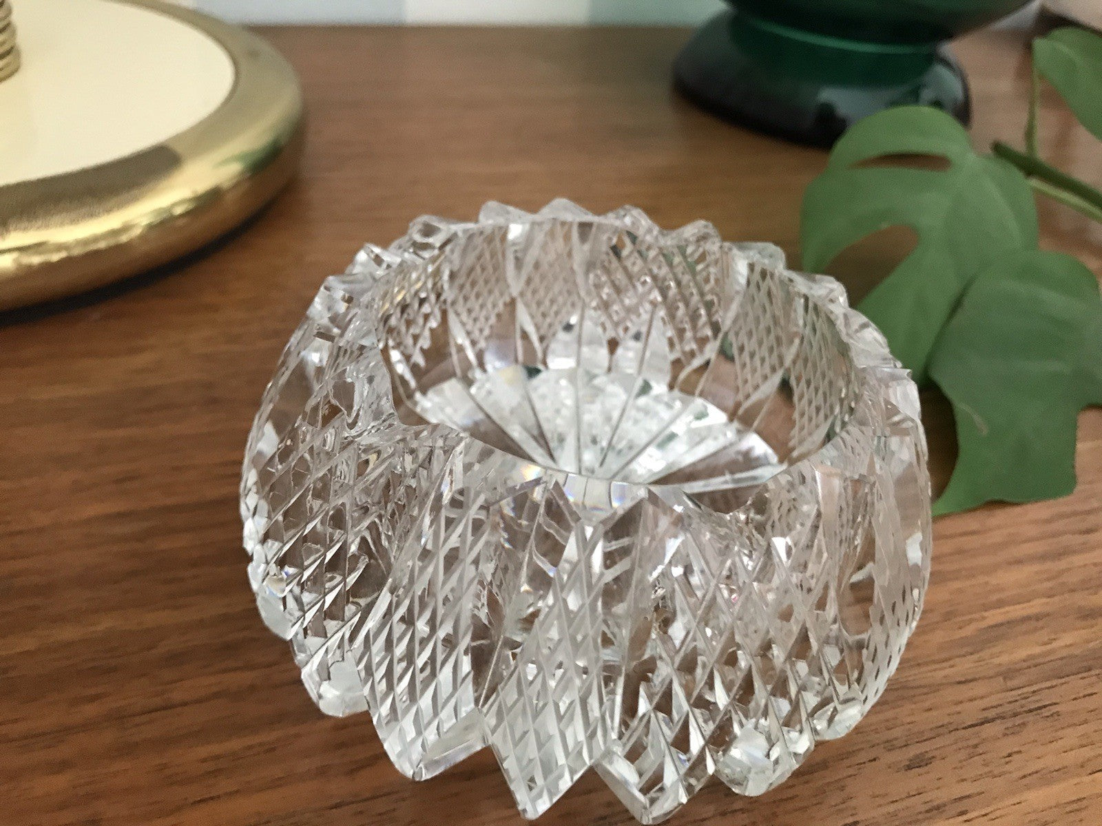 Alt antik? Aschenbecher Designer  Ascher Kristallglas EDEL Schliff Schnitt