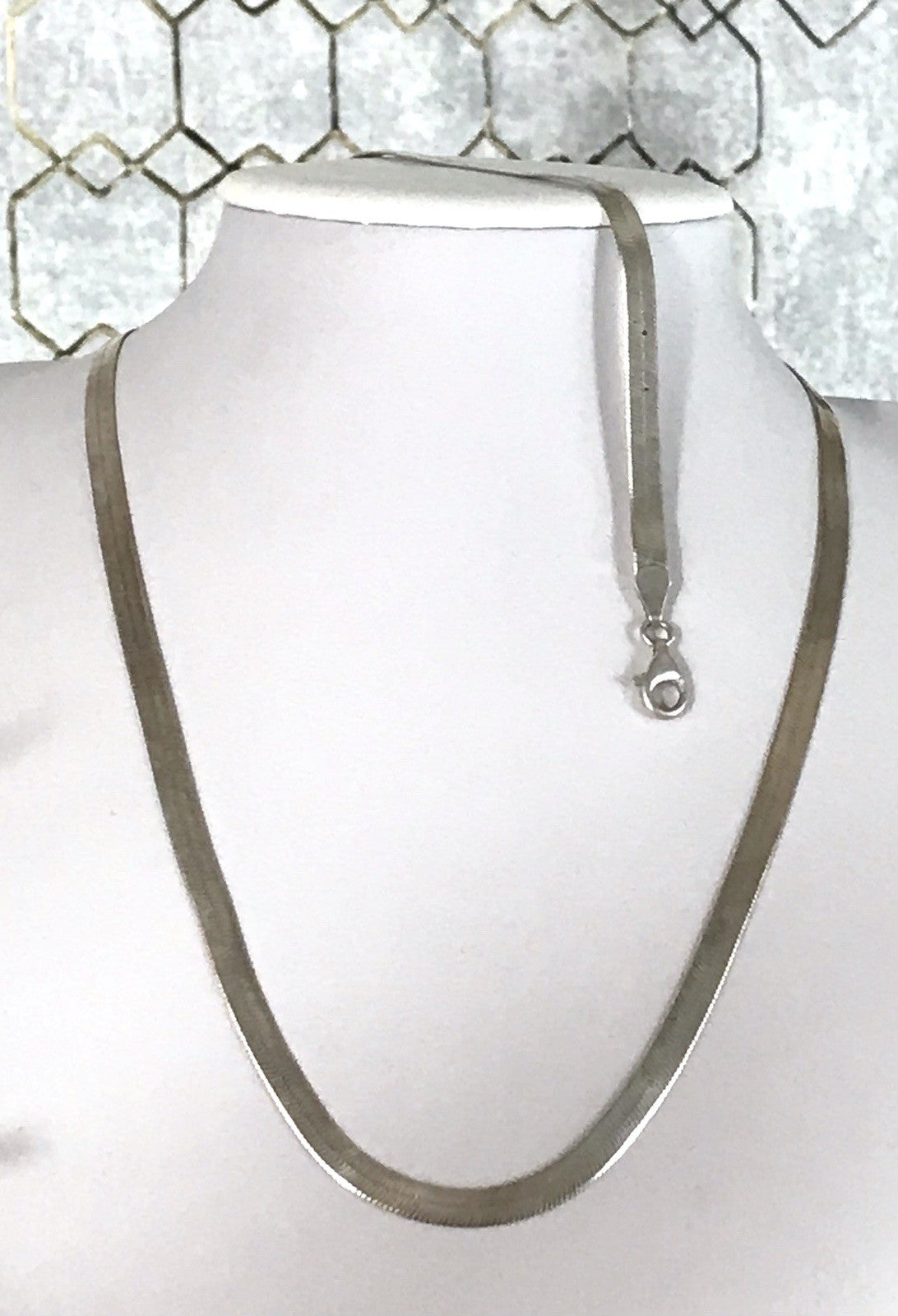 Vintage Modern 925 Silber Schmuck Set Collier Halskette & Armband Zeitlos