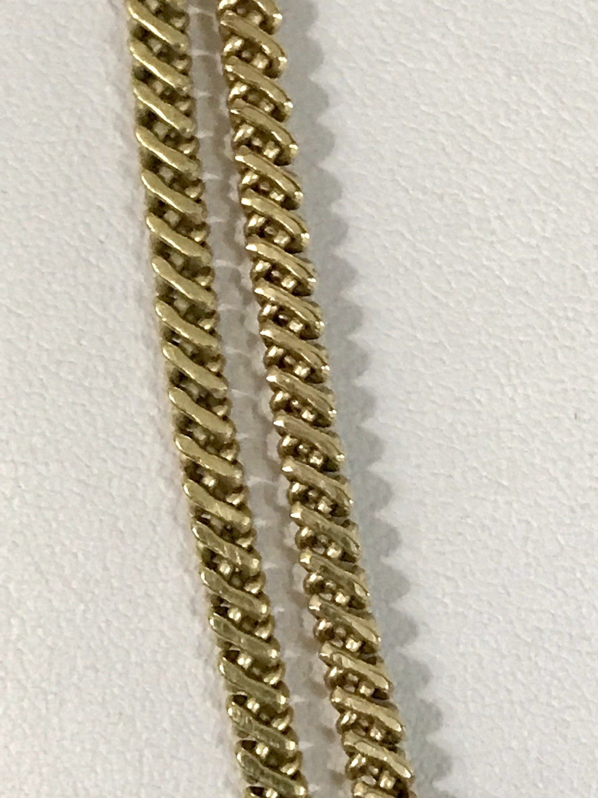 Vintage lange Halskette Amerik. Doublè gold Massiv Sehr SCHÖN Andreas Daub