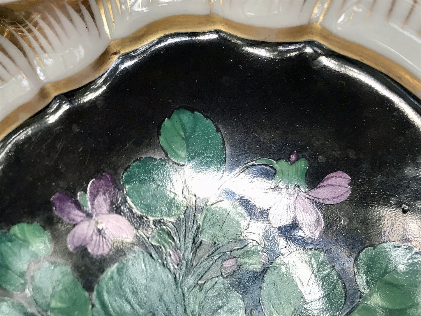 Antik Moabit Friedrich A. Schumann Porzellan Schale Zierschale ~1840 Biedermeier