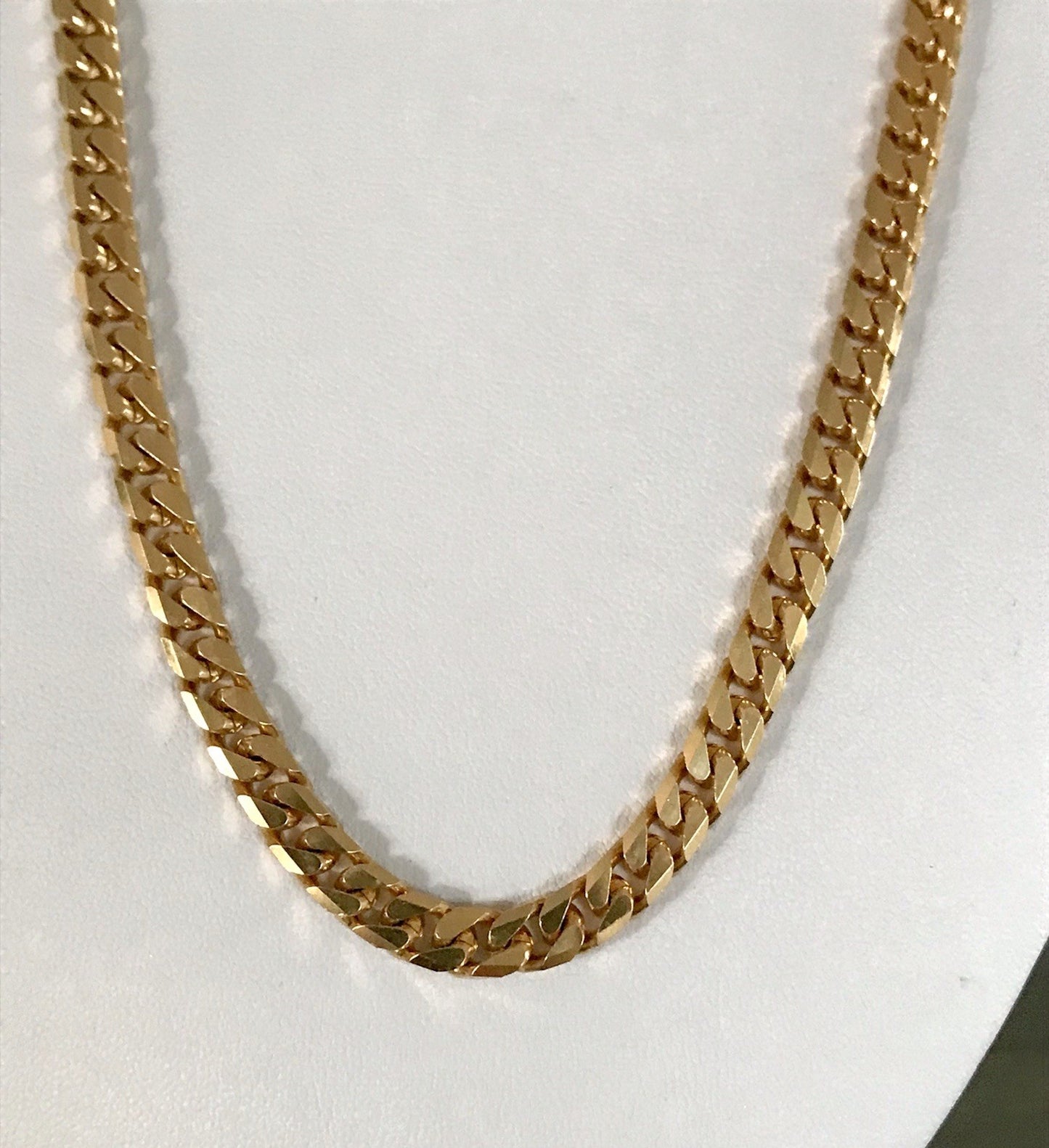Vintage Halskette Amerik. Doublè gold SCHÖN Unisex Massiv