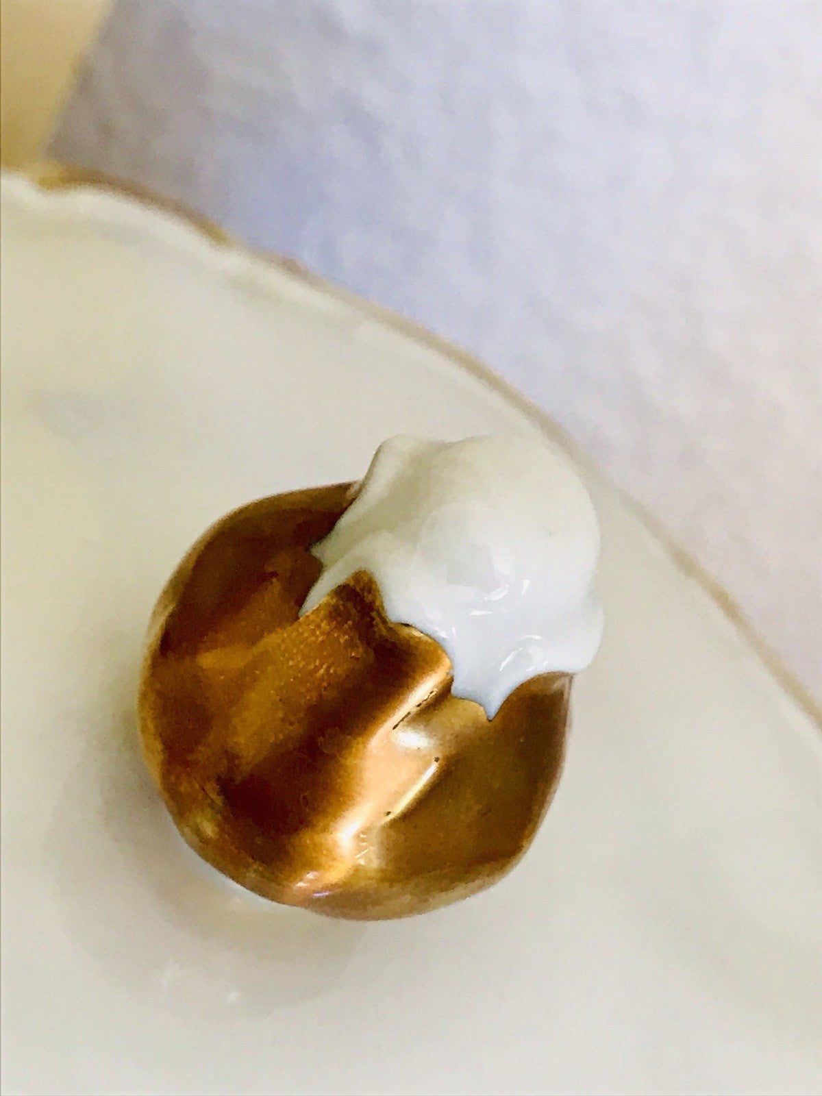 Antik Art Déco Porzellan Tafelservice goldene Ranke EDEL Mitterteich 12 Personen