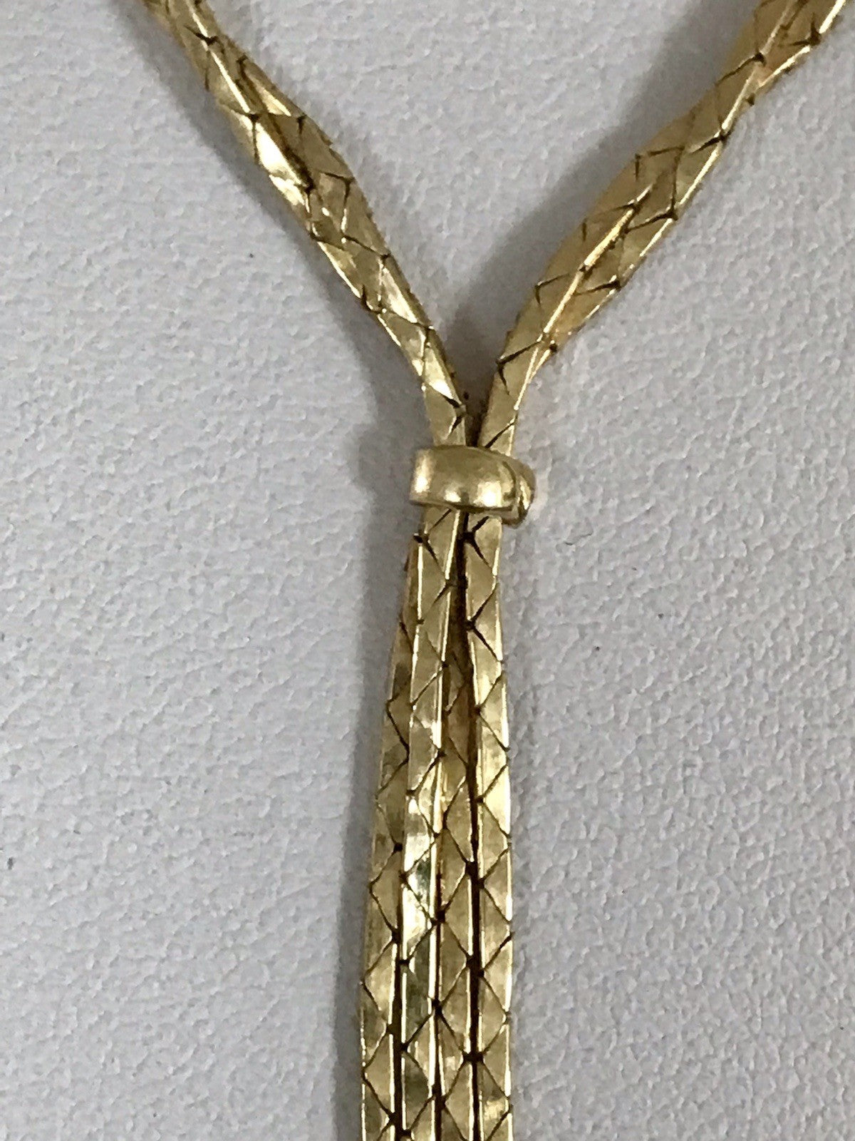 Vintage 60er Collier Halskette Amerik. Doublè gold SCHÖN Kette Damen