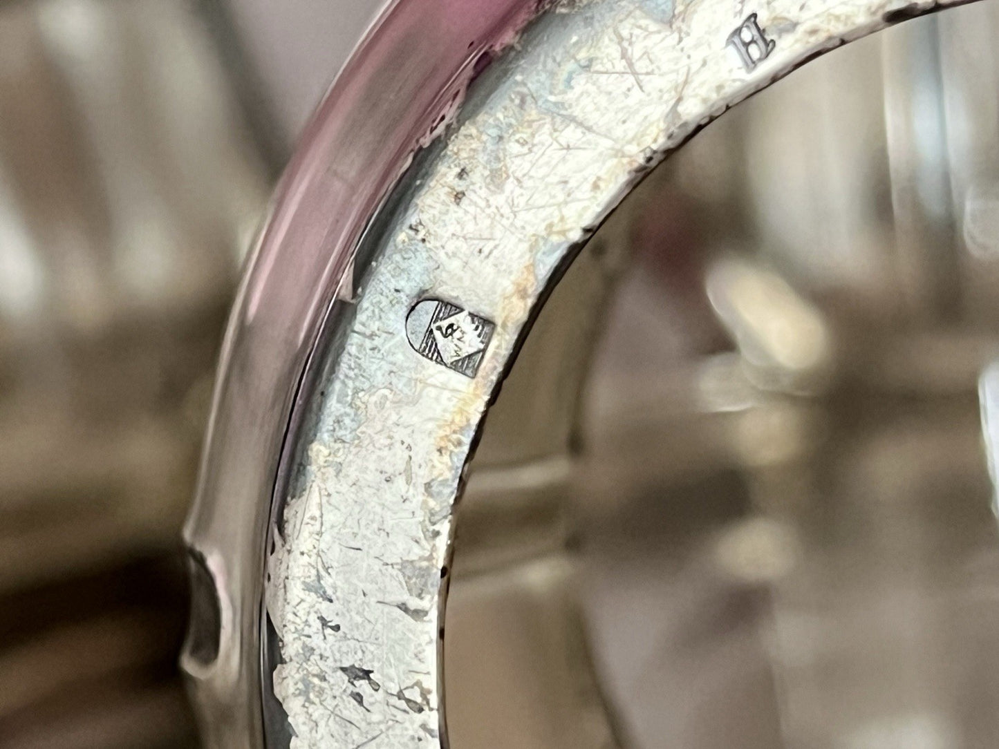 Antik WMF 6 Teeglashalter &6 Glaseinsätze Versilbert Art Déco  3x Straußenmarke