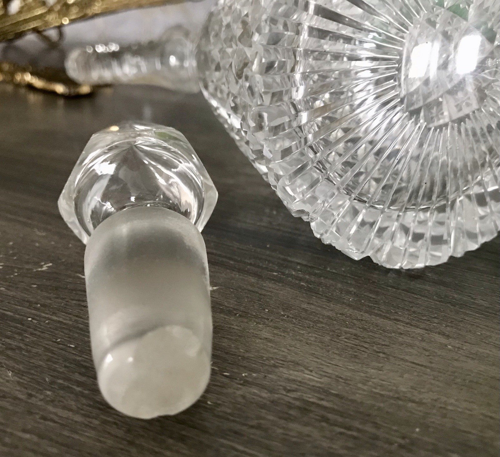 Antik Baccarat? Glaskaraffe Karaffe Kristallglas wundervoll Bleikristall Edel