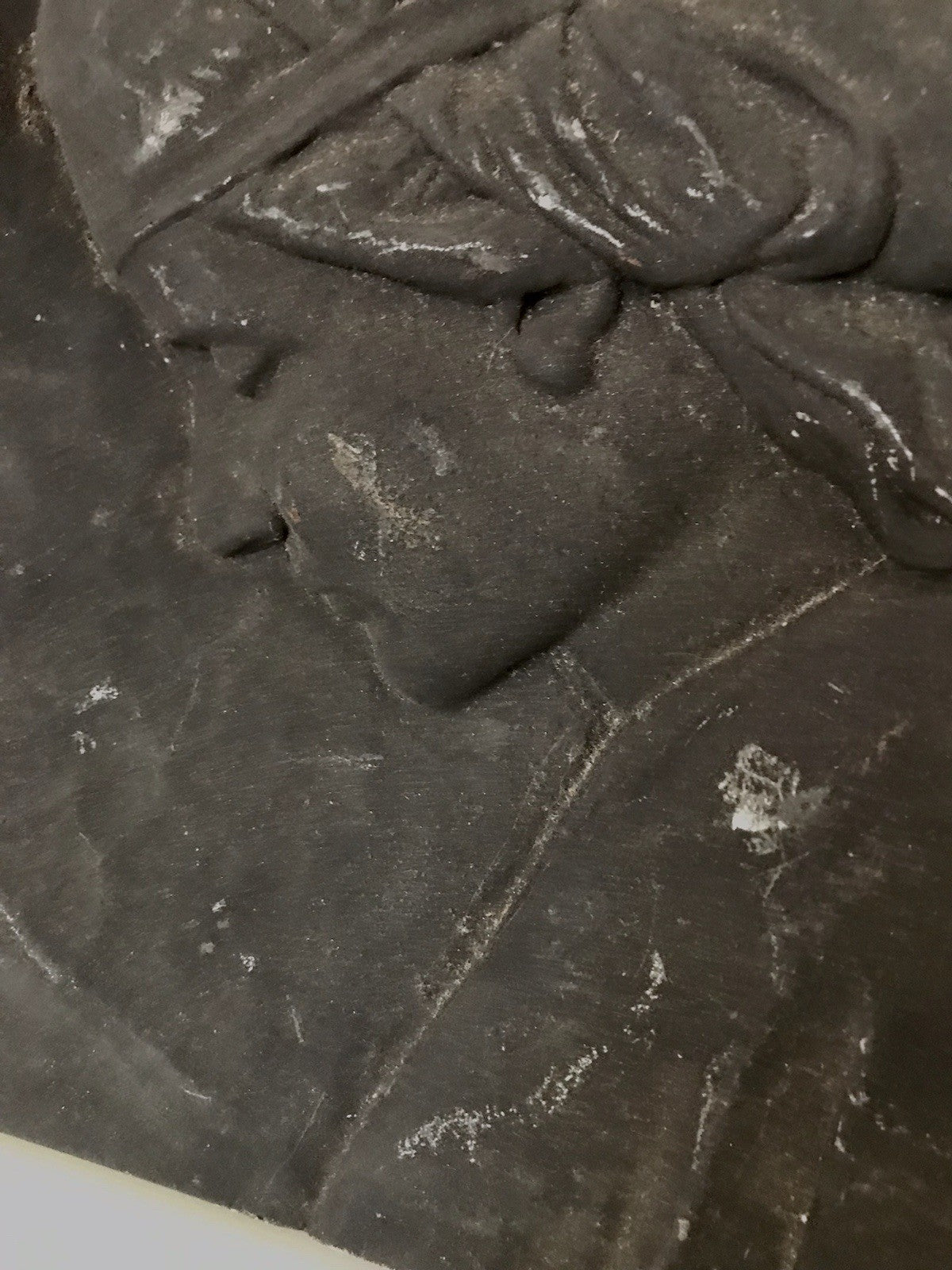 Alt antik? Eisenguss?  Aluguss? Wandrelief Bild Relief Jugendstil Frau