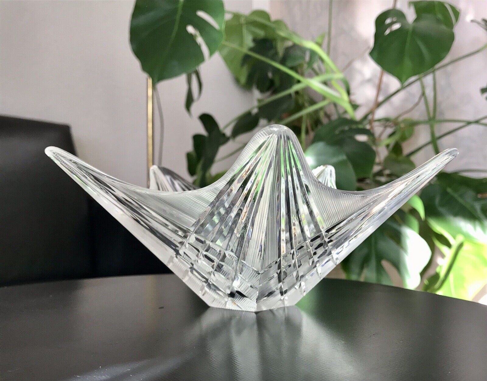 Jan Gabrhel Edel 60‘s Vintage Designer Glas Schale Kristallglas Sklarna Chlum