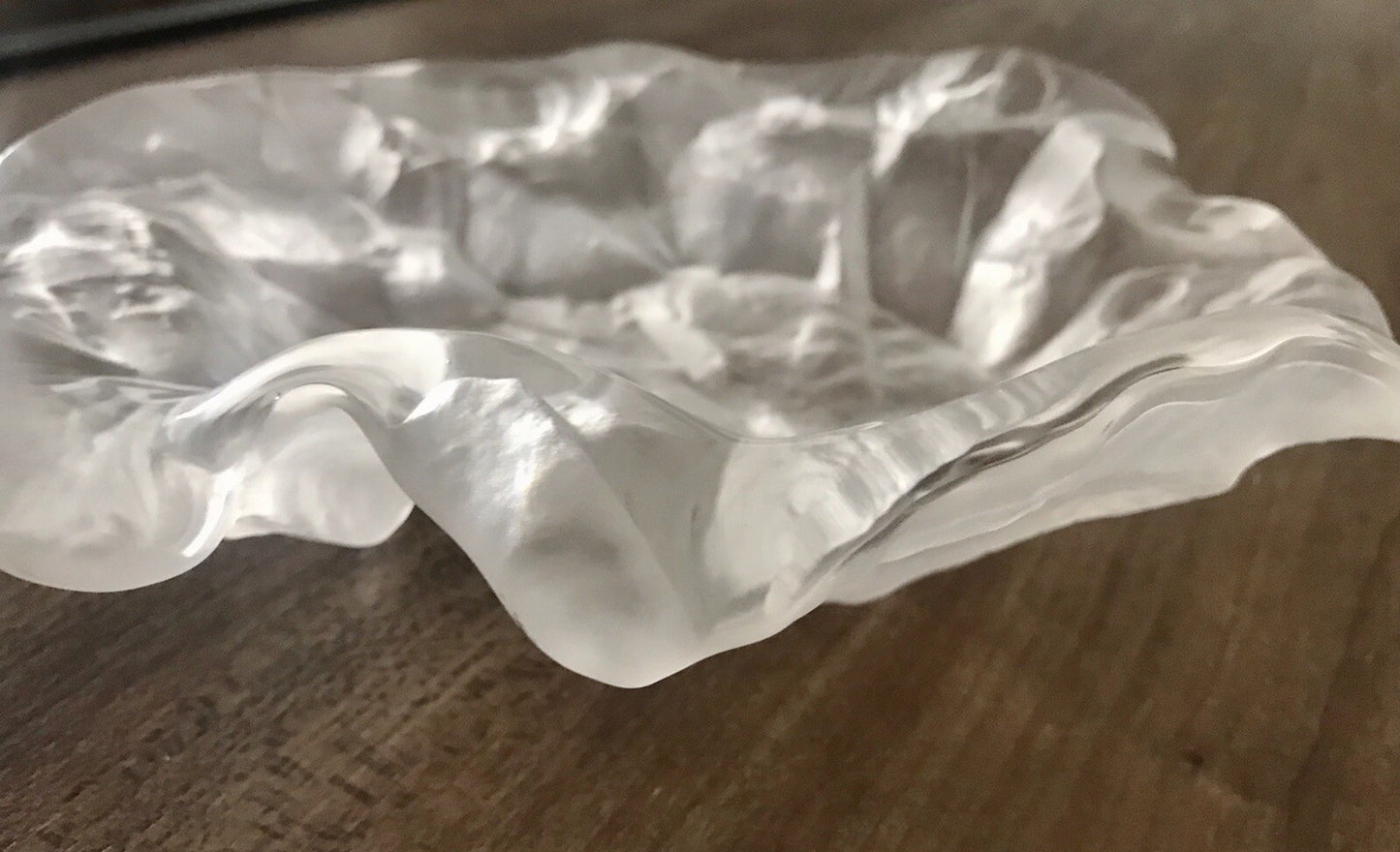Edel 70‘s Vintage Designer Glas Schale Kristallglas Jolanda Prinsen Walther Glas