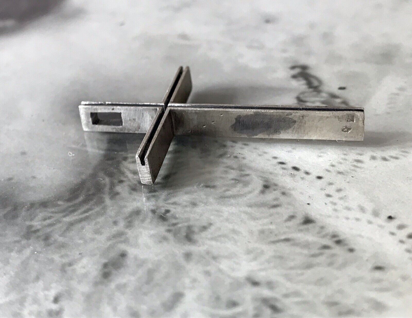 alt schöne Form Silber Kreuz Anhänger Kettenanhänger