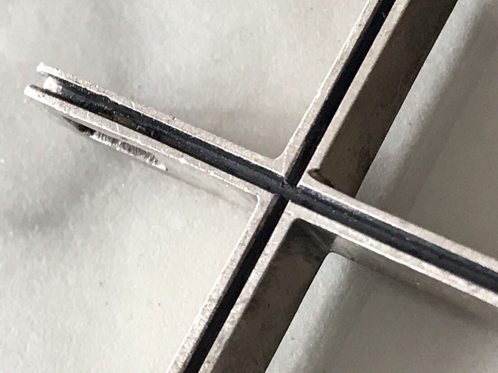 alt schöne Form Silber Kreuz Anhänger Kettenanhänger