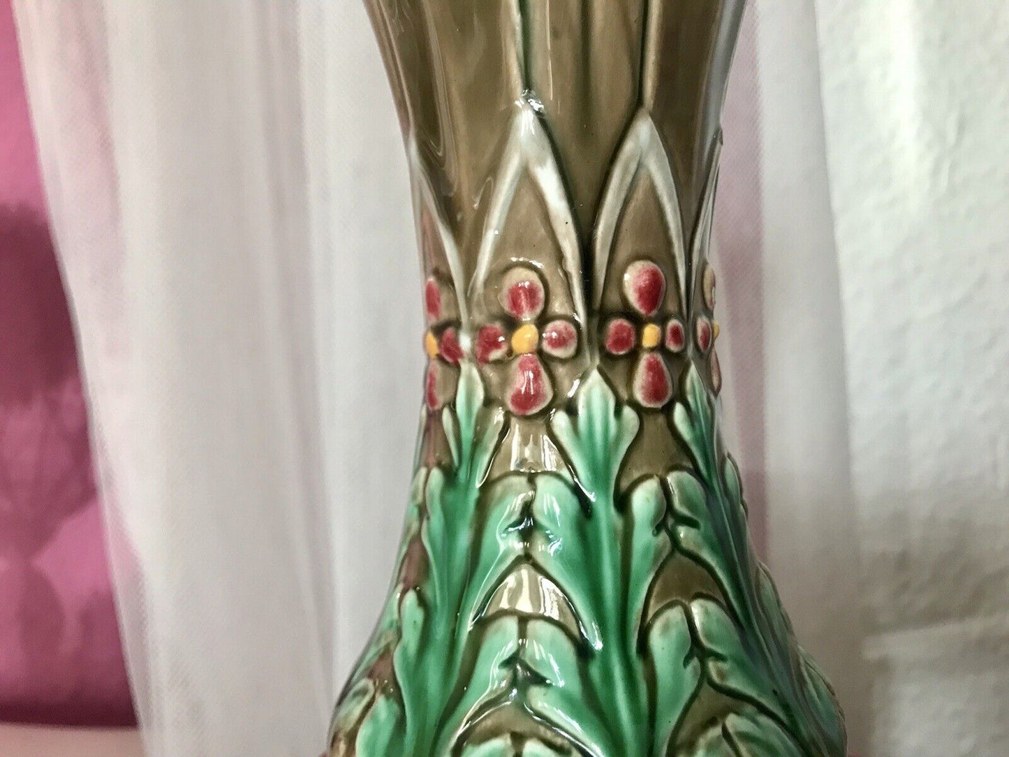 Villeroy&Boch Antik Alt Keramik Majolika Vase Ziervase So Schön!