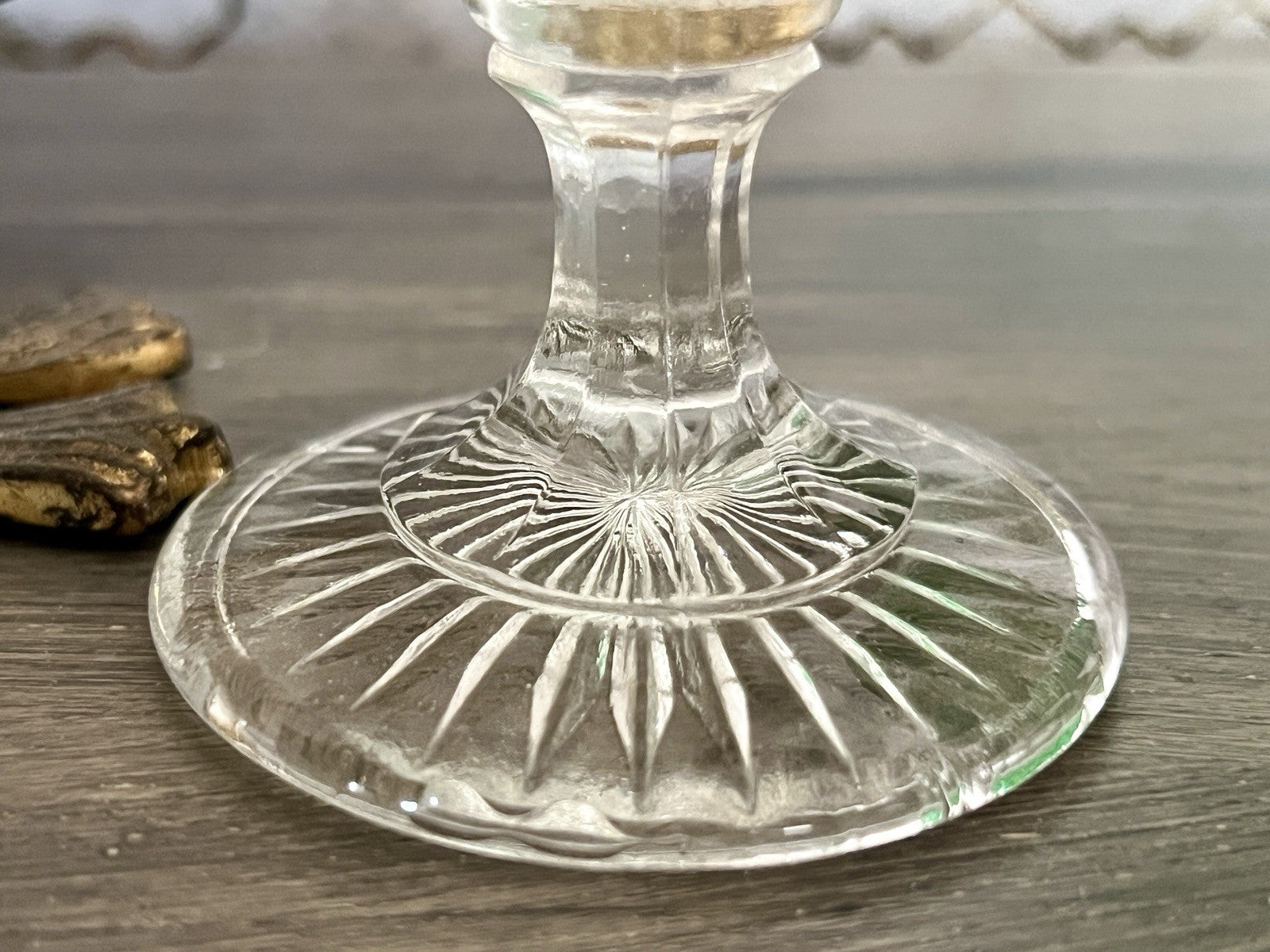 Antik Jugendstil Art Déco Pressglas Glas Fußschale Schale Zuckerschale