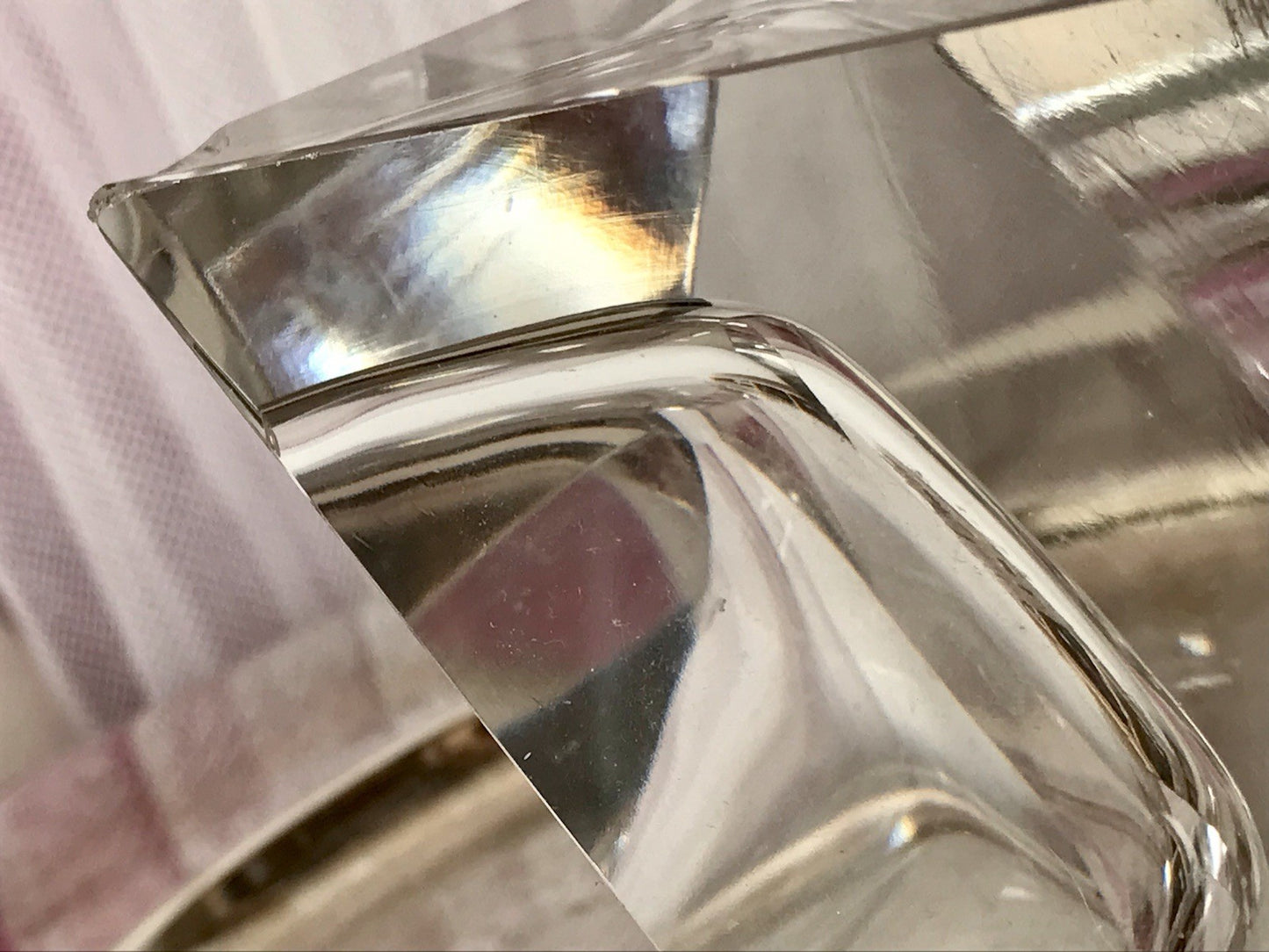 Art Déco Aschenbecher Designer  Ascher farblos Kristallglas EDEL Franz Burkert?