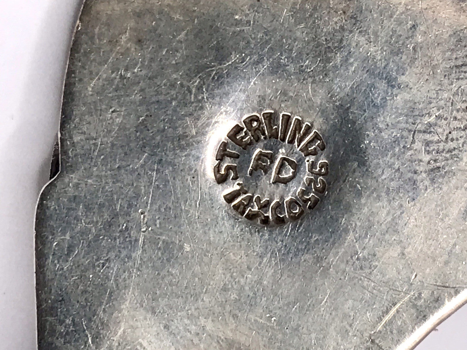 Vintage Azteken Kopf Ethno Maya Anhänger Kettenanhänger Silber