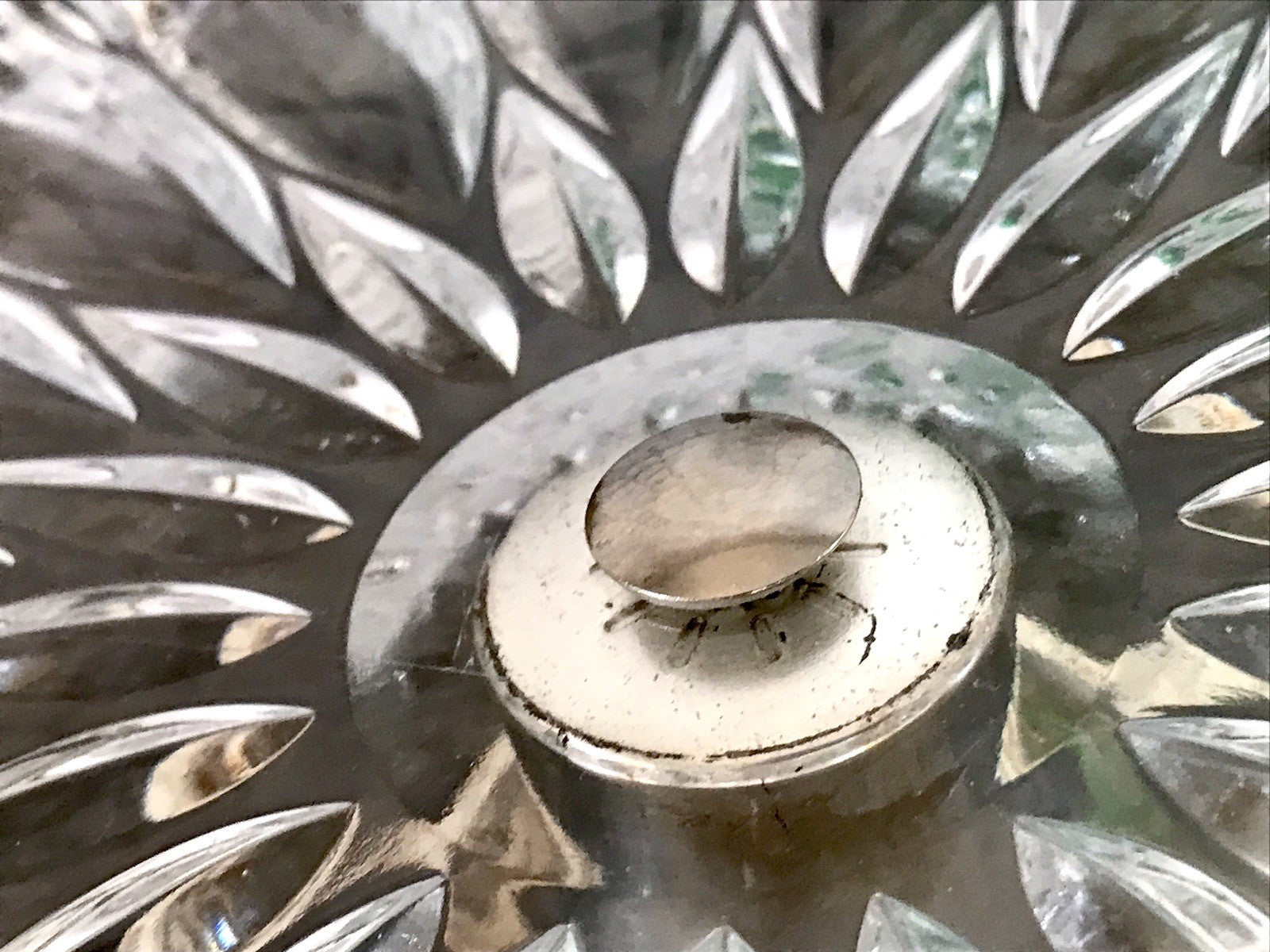 Vintage Tortenständer Tortenplatte Glas Kristallglas Bleikristall