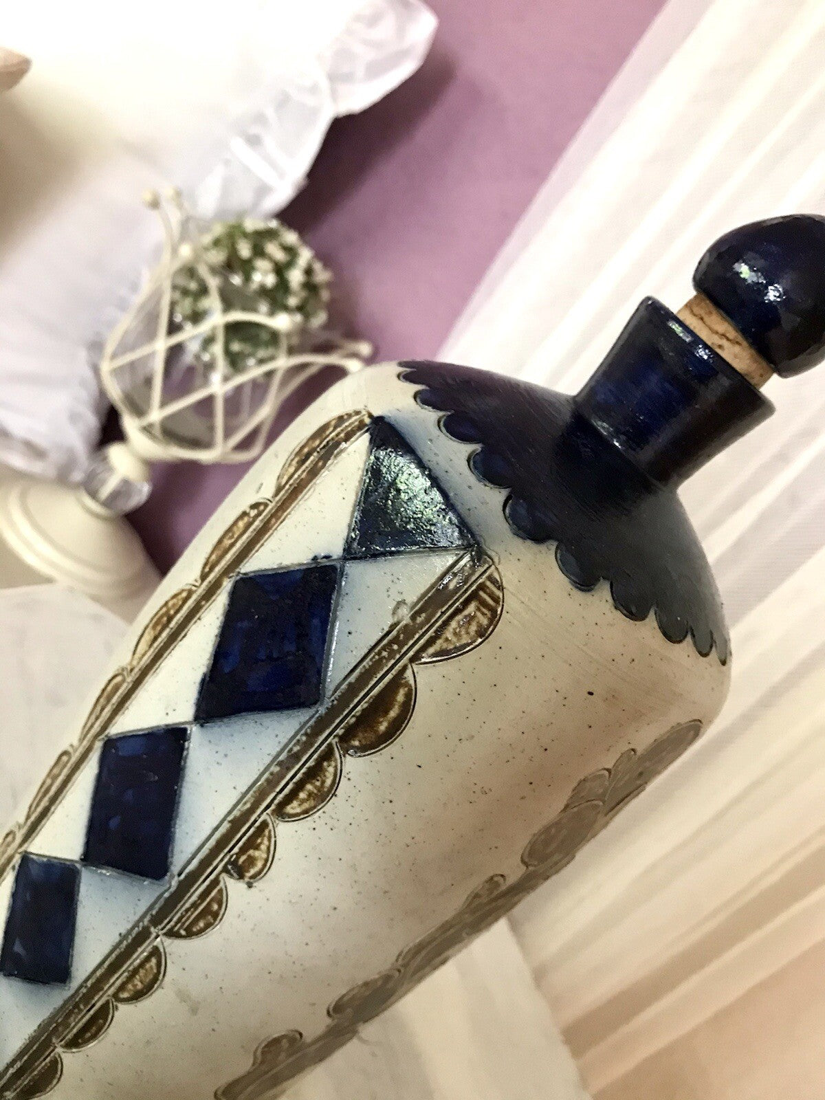Vintage Karaffe Flasche Schnapsflasche Keramik Steinzeug Westerwald?