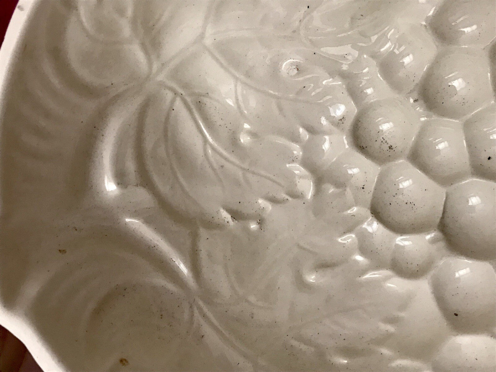 Antik Keramik Puddingform Erdbeere creme