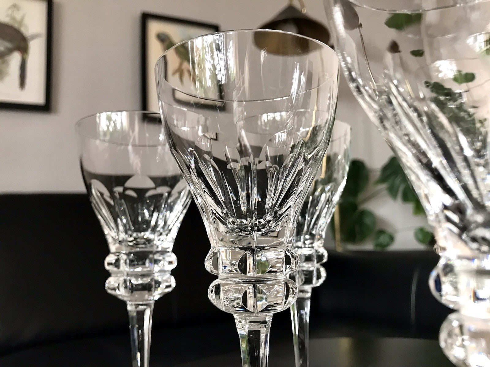 Vintage Set á 6St. & Set à5 St. EDEL Weingläser Gläser Kristallglas Bleikristall