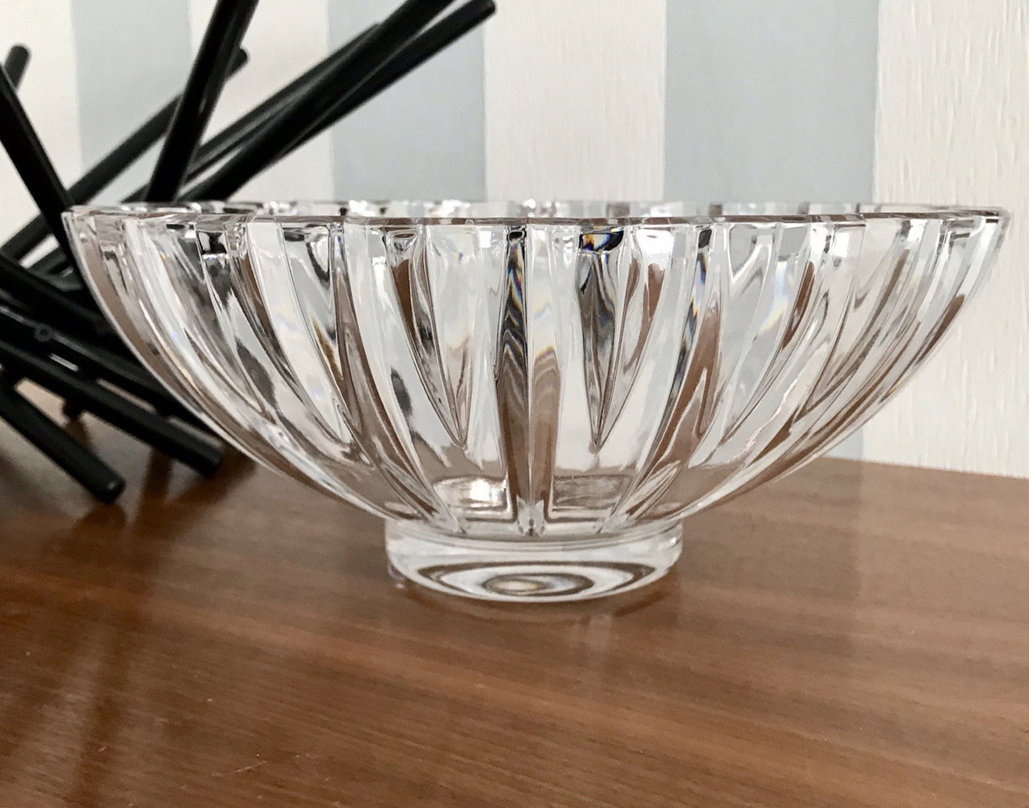 Villeroy&Boch Edel Vintage Designer Glas Schale signiert Kristallglas