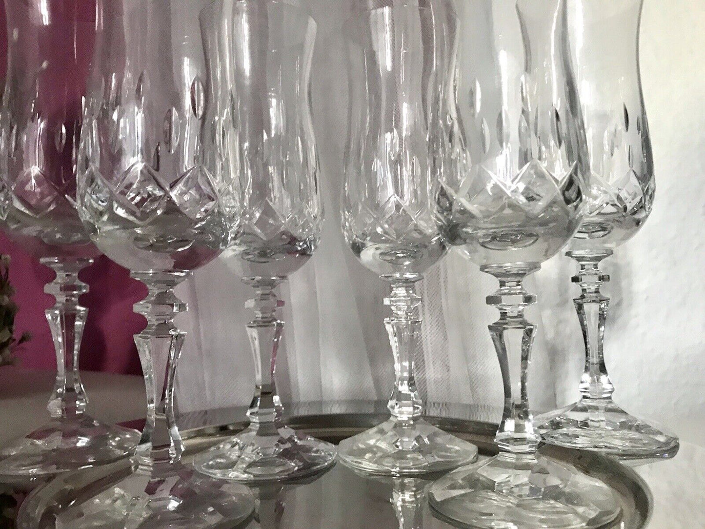 Vintage 6 EDEL Zwiesel Champagner Sektflöten Sektgläser Glas Kristallglas