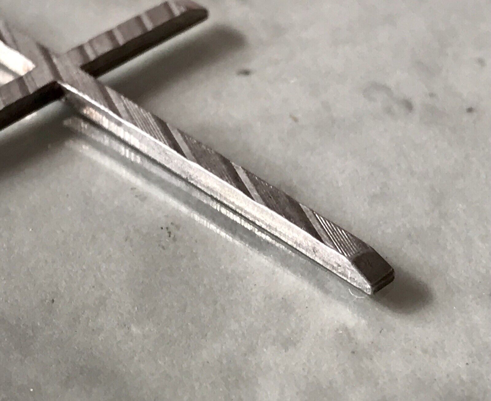 alt schöne Form 925 Silber Kreuz Anhänger Kettenanhänger