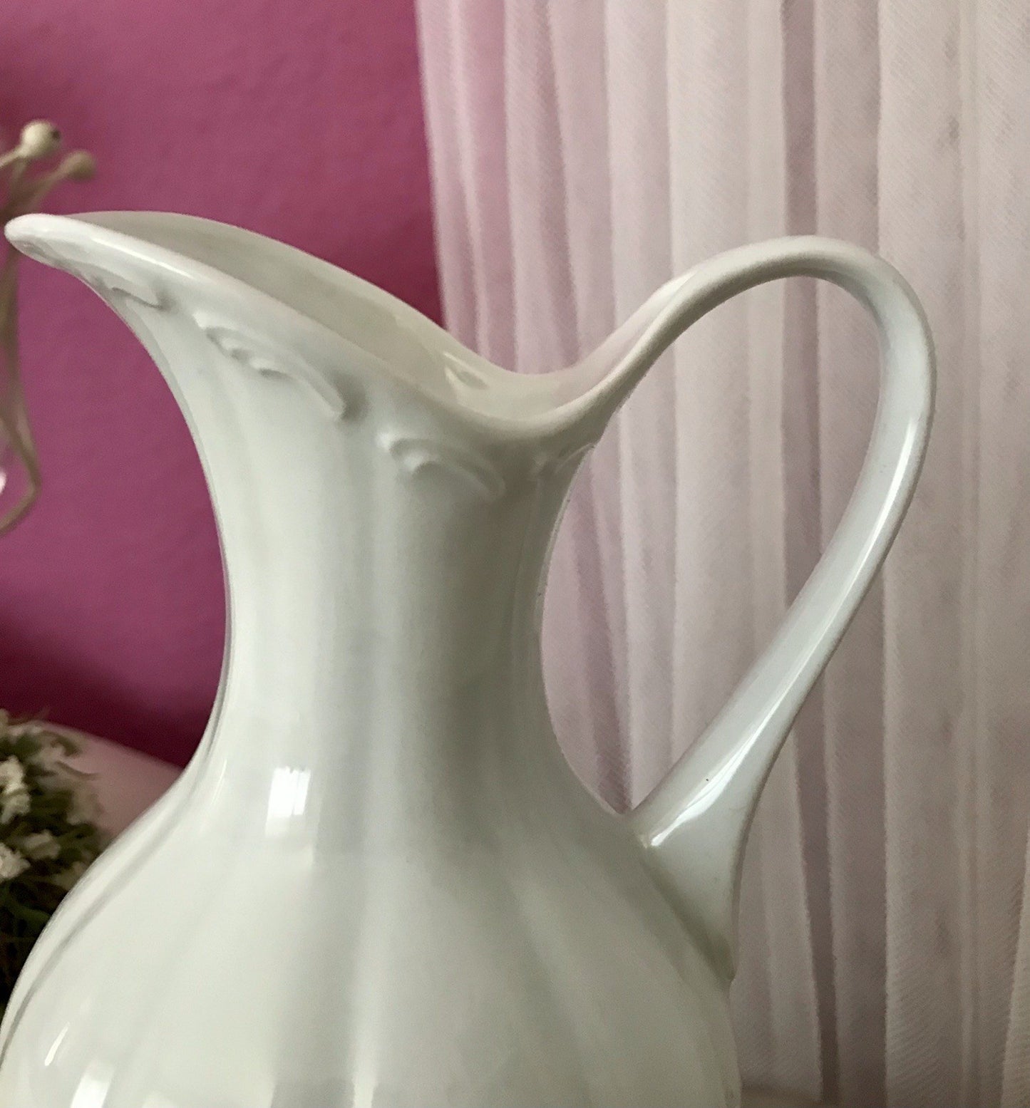 Vintage 60er Porzellan Vase KPM Bavaria weiß