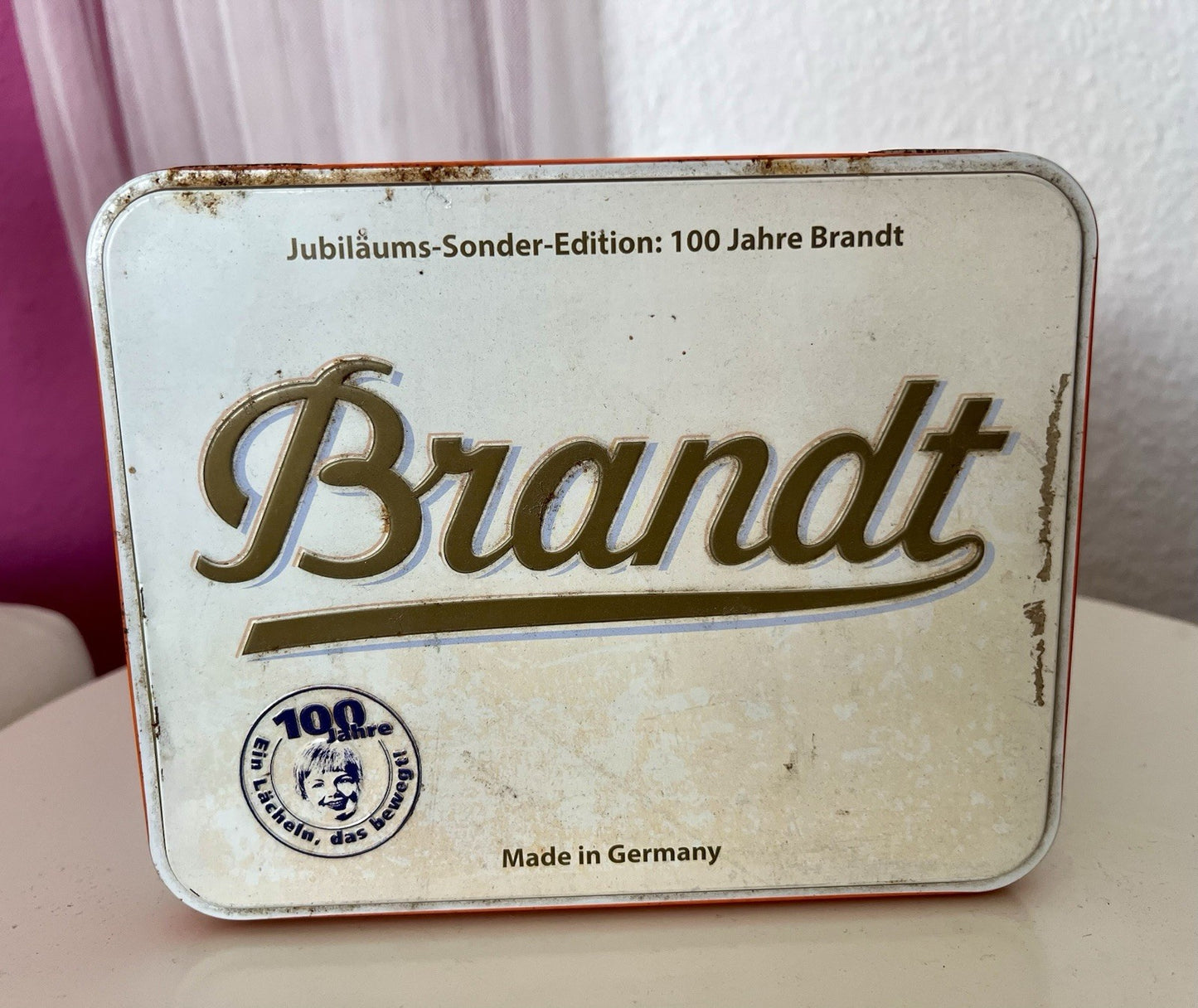 Vintage Blechdose Brandt Zwieback 100 Jahre Jubiläum