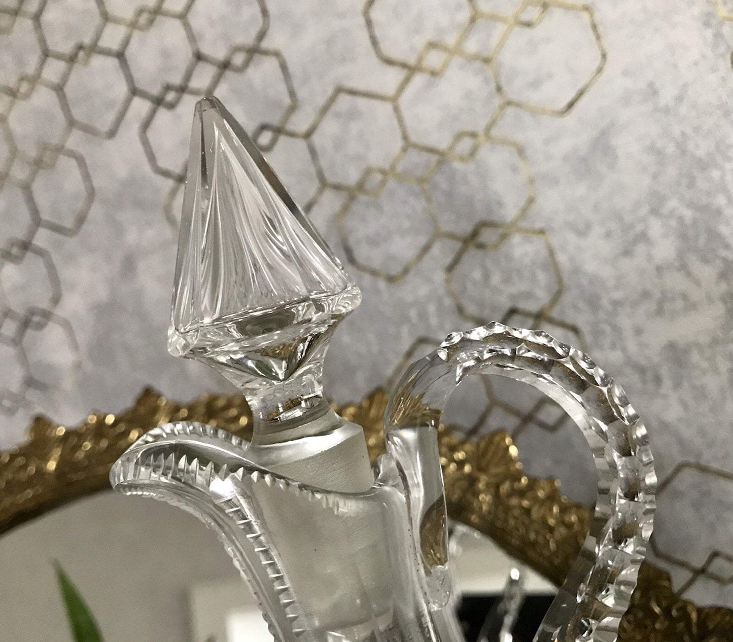 Antik Baccarat? Glaskaraffe Karaffe Kristallglas wundervoll Bleikristall Edel